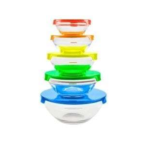 Juego de Dulceras con Tapaderas de Colores