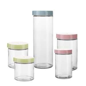 Set de 5 Recipientes de Vidrio Herméticos