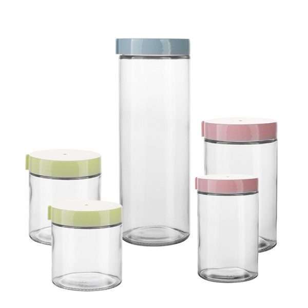 Set de 5 Recipientes de Vidrio Herméticos
