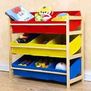 Organizador con cajas multicolor